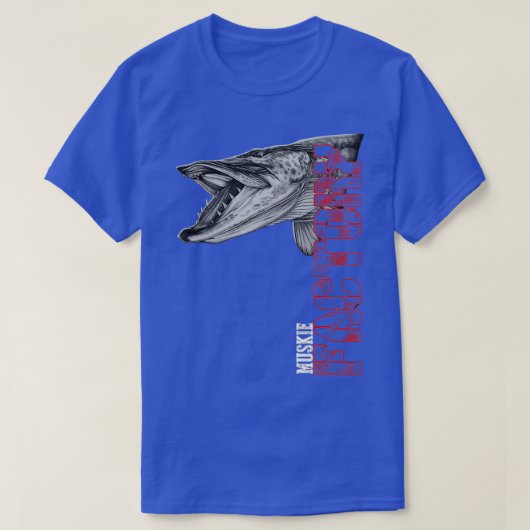 ムスキー魚釣りムスキーファクトリー Tシャツ (デザイン正面)