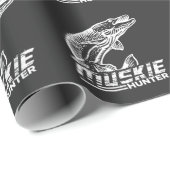 ムスクおもしろいルンジュフィッシュムスキーハンタームスキー魚釣り ラッピングペーパー (ロールコーナー)