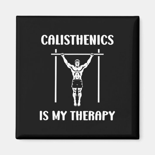 ムスクおもしろいーストリートワークアウトスポーツトレーニングシンプルカル マグネット (正面)