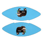 ムスクおもしろい牛漫画イラストレーション アメリカンフットボール (パネル)