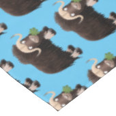 ムスクおもしろい牛漫画イラストレーション テーブルクロス (アングル)