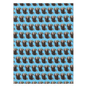 ムスクおもしろい牛漫画イラストレーション テーブルクロス (正面)