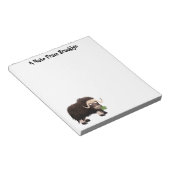 ムスクおもしろい牛漫画イラストレーション ノートパッド (アングル)