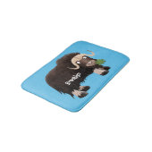 ムスクおもしろい牛漫画イラストレーション バスマット (アングル)