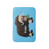 ムスクおもしろい牛漫画イラストレーション バスマット (正面縦)