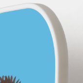 ムスクおもしろい牛漫画イラストレーション ピックルボールラケット (左詳細)