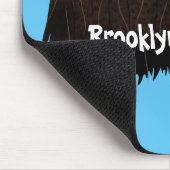 ムスクおもしろい牛漫画イラストレーション マウスパッド (コーナー)