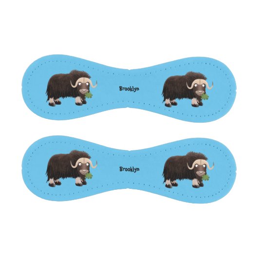 ムスクおもしろい牛漫画イラストレーション 野球ボール (パネル)