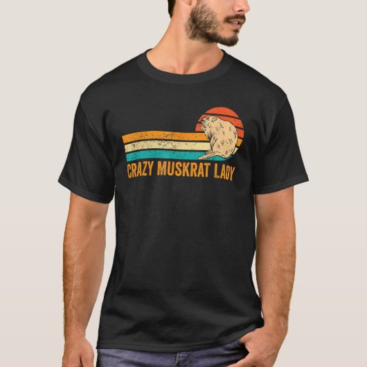 ムスク熱狂するラットレディレトロ Tシャツ (正面)