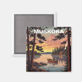 ムスコカオンタリオカナダ マグネット (正面/裏面)