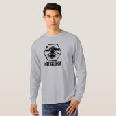 ムスコカオンタリオカヤーカー – 基本長袖T-Shir Tシャツ (正面フル)