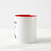 ムスコカカナダパドルオーアーズメープルリーフを交差 ツートーンマグカップ (中央)