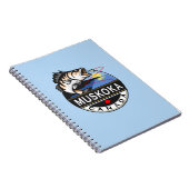 ムスコカクールカダ魚釣りアウトドアクレスト ノートブック (右側)