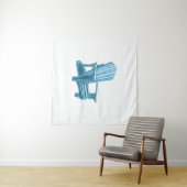 ムスコカチェアウォーターカラーブルー タペストリー (インサイチュ(横))