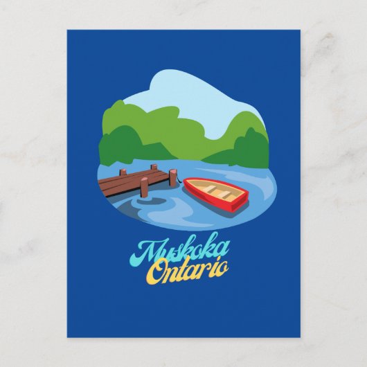ムスコカ湖オンタリオ州カナダ ポストカード (正面)