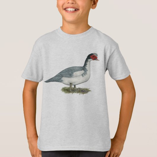 ムスコビブルーピエドレイク Tシャツ (正面)