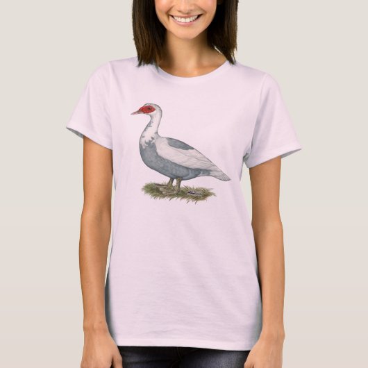 ムスコビブルー・ピエッド・アヒル Tシャツ (正面)