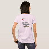 ムスコビブルー・ピエッド・アヒル Tシャツ (裏面フル)