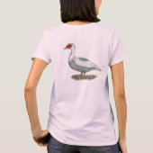 ムスコビブルー・ピエッド・アヒル Tシャツ (裏面)