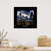 ムスタスペインのング、Bald Eagle、銀河系・アートのポスター ポスター (キッチン)