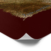 ムスタスペインのンホース&バルドイーグルアートプリント ポスター (角)