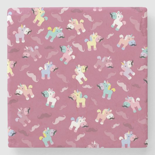 ムスタチオ・ユニコルニオ ストーンコースター (正面)