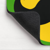 ムスタヒイエローハッピー顔 マウスパッド (コーナー)