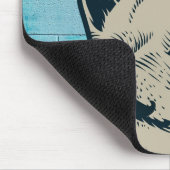 ムスタヒチワフアグラフィティウォールモノグラム マウスパッド (コーナー)