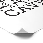 ムスタヒリトルマンケーブボーイベビー子供部屋アート ポスター (角)