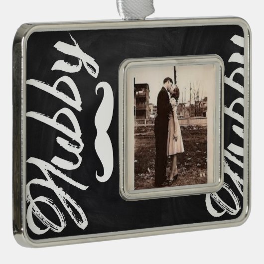 ムスタヒー氏は新婚の新婦ハネムーンの太った シルバープレートフレームオーナメント (右)