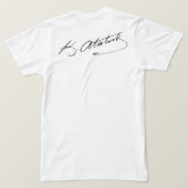 ムスタファケマルTシャツ Tシャツ (デザイン裏面)