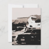 ムスタンのオーナー待ちアート|警察の仕事のためのギフト 招待状 (正面)