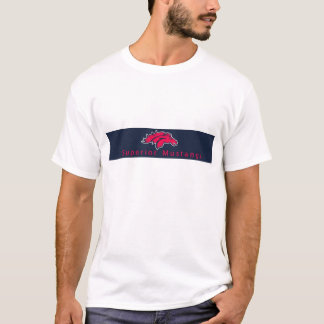 ムスタングのロゴより高いres tシャツ