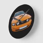 ムスタングの時計 ラウンド壁時計 (傾斜)