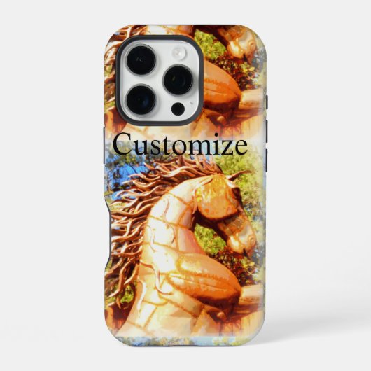 ムスタングの種牡馬 iPhoneケース (裏面)