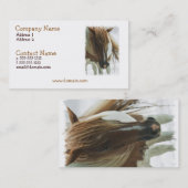 ムスタングの野生の馬の名刺 名刺 (正面/裏面)