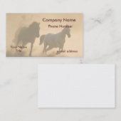 ムスタングの集合のパステルの芸術 名刺 (正面/裏面)