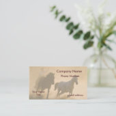 ムスタングの集合のパステルの芸術 名刺 (スタンド正面)