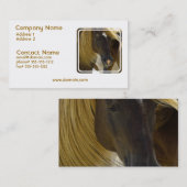 ムスタングの馬の写真の名刺 名刺 (正面/裏面)