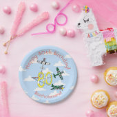 ムスタングス80th誕生日ブルースカイ紙プレート ペーパープレート (パーティー)