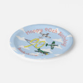 ムスタングス90th誕生日ブルースカイ紙プレート ペーパープレート (アングル)