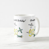 ムスタング80歳の誕生日コーヒーマグ コーヒーマグカップ (正面右)