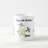 ムスタング80歳の誕生日コーヒーマグ コーヒーマグカップ (中央)