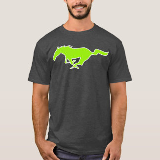 ムスタング 馬 ネオン グリーン 2022 ヴィンテージ Tシャツ