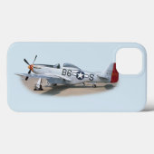 ムスタングP-51Dの航空機 Case-Mate iPhoneケース (裏面 (横))