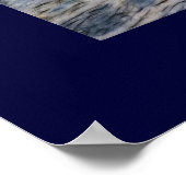 ムスタンスペインのウマ&ビーチサーフアートプリント ポスター (角)