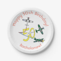 ムスタンス50th誕生日紙プレート