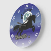 ムスタンフュルプフェルデリエハバーウル ラージ壁時計 (傾斜)