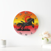 ムスタンフュールプフェルデリーブハバーウール ラージ壁時計 (ホーム)