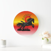 ムスタンフュールプフェルデリーブハバーウール ラージ壁時計 (ホーム)